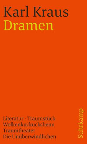 Kraus / Wagenknecht |  Kraus, K: Dramen | Buch |  Sack Fachmedien
