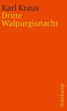 Kraus / Wagenknecht |  Dritte Walpurgisnacht | Buch |  Sack Fachmedien