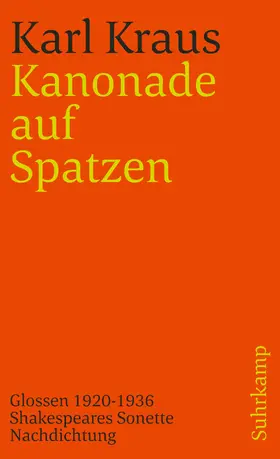 Kraus / Wagenknecht | Schriften in den suhrkamp taschenbüchern. Zweite Abteilung. Acht Bände | Buch | 978-3-518-37830-4 | sack.de