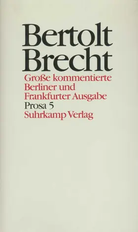 Knopf / Brecht / Müller |  Prosa V | Buch |  Sack Fachmedien