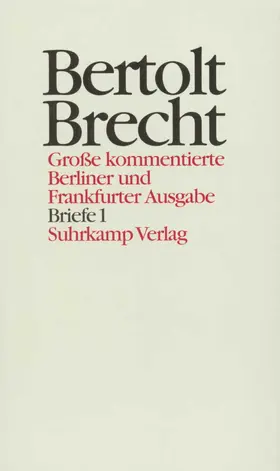 Brecht / Müller / Hecht |  Briefe 1 | Buch |  Sack Fachmedien