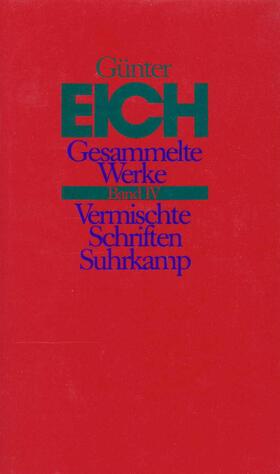 Eich / Karst / Vieregg |  Gesammelte Werke in vier Bänden. Revidierte Ausgabe | Buch |  Sack Fachmedien