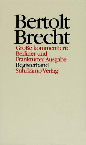 Brecht / Müller / Hecht |  Registerband | Buch |  Sack Fachmedien