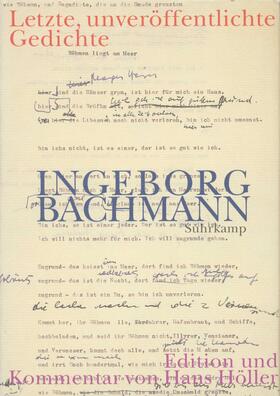 Bachmann |  Bachmann, I: Letzte, unveröffentlichte Gedichte | Buch |  Sack Fachmedien