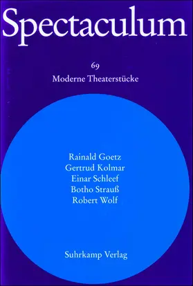 Goetz / Kolmar / Schleef |  Spectaculum. Fünf moderne Theaterstücke und Materialien | Buch |  Sack Fachmedien