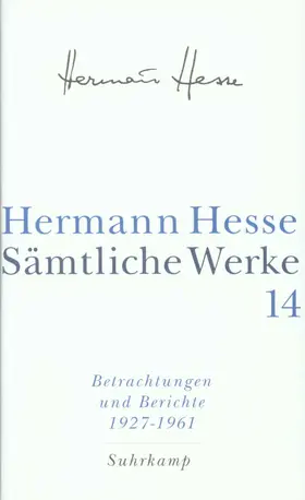 Hesse / Michels |  Sämtliche Werke in 20 Bänden und einem Registerband | Buch |  Sack Fachmedien