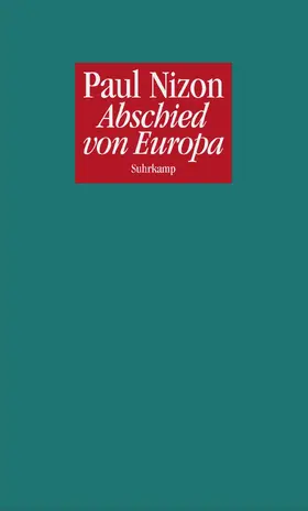 Nizon |  Abschied von Europa | Buch |  Sack Fachmedien