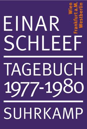 Schleef / Menninghaus / Janßen |  Schleef, E: Tagebuch 1977 - 1980 | Buch |  Sack Fachmedien