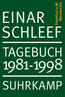 Schleef / Menninghaus / Janßen |  Tagebuch 1981–1998 | Buch |  Sack Fachmedien