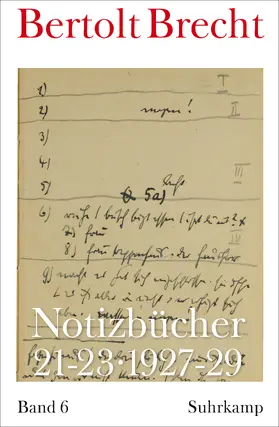 Brecht / Kölbel / Villwock |  Notizbücher 21-23 | Buch |  Sack Fachmedien