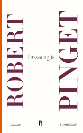 Pinget |  Passacaglia | Buch |  Sack Fachmedien