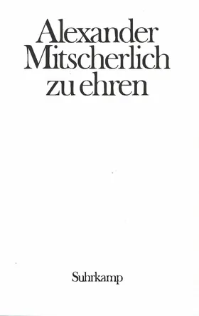 Vogel / Drews / Klüwer |  Alexander Mitscherlich zu Ehren. Provokation und Toleranz | Buch |  Sack Fachmedien