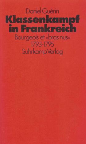 Guerin / Guérin |  Klassenkampf in Frankreich | Buch |  Sack Fachmedien