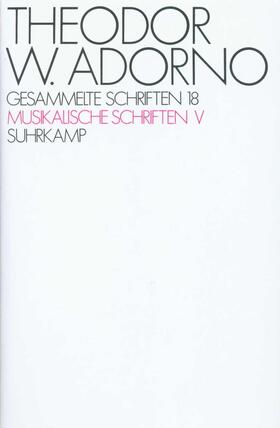 Adorno / Tiedemann |  Gesammelte Schriften in zwanzig Bänden | Buch |  Sack Fachmedien