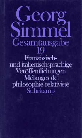 Simmel / Papilloud / Rammstedt |  Gesamtausgabe in 24 Bänden | Buch |  Sack Fachmedien