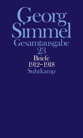 Simmel / Rammstedt |  Briefe 1912 - 1918. Jugendbriefe | Buch |  Sack Fachmedien