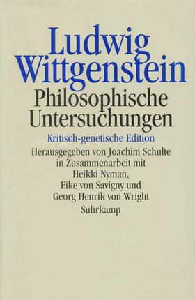 Schulte / Wittgenstein |  Philosophische Untersuchungen | Buch |  Sack Fachmedien