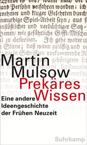 Mulsow |  Prekäres Wissen | Buch |  Sack Fachmedien