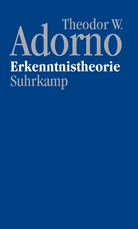 Adorno / Markus / Theodor W. Adorno Archiv |  Nachgelassene Schriften. Abteilung IV: Vorlesungen | Buch |  Sack Fachmedien