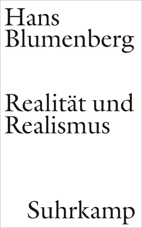 Blumenberg / Zambon | Realität und Realismus | Buch | 978-3-518-58746-1 | sack.de