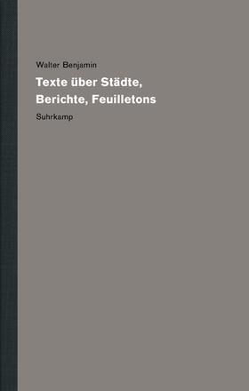 Benjamin / Reichert / Veitenheimer | Werke und Nachlaß. Kritische Gesamtausgabe | Buch | 978-3-518-58767-6 | sack.de