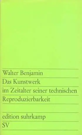 Benjamin |  Das Kunstwerk im Zeitalter seiner technischen Reproduzierbarkeit | eBook | Sack Fachmedien