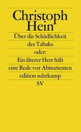 Hein |  Über die Schädlichkeit des Tabaks | eBook | Sack Fachmedien