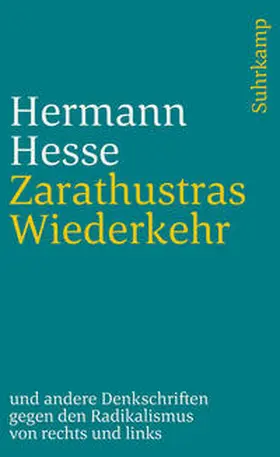 Hesse / Michels |  Zarathustras Wiederkehr | eBook | Sack Fachmedien