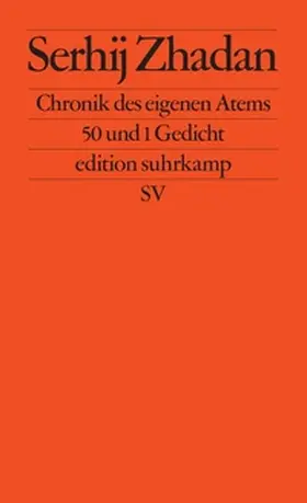 Zhadan |  Chronik des eigenen Atems | eBook | Sack Fachmedien