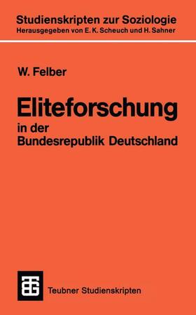  Eliteforschung in der Bundesrepublik Deutschland | Buch |  Sack Fachmedien