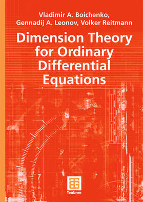 Boichenko / Reitmann / Leonov |  Dimension Theory for Ordinary Differential Equations | Buch |  Sack Fachmedien