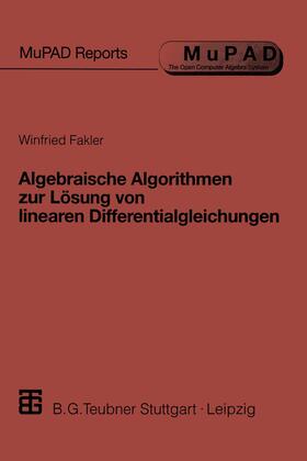  Algebraische Algorithmen zur Lösung von linearen Differentialgleichungen | Buch |  Sack Fachmedien