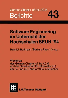 Paech / Hussmann |  Software Engineering im Unterricht der Hochschulen SEUH ¿94 | Buch |  Sack Fachmedien