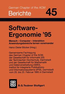 Böcker |  Software-Ergonomie ¿95 | Buch |  Sack Fachmedien