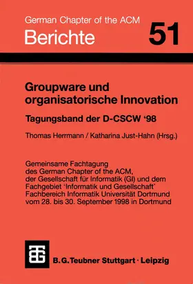 Just-Hahn / Herrmann |  Groupware und organisatorische Innovation | Buch |  Sack Fachmedien