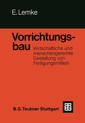 Lemke |  Vorrichtungsbau | Buch |  Sack Fachmedien