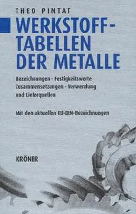 Pintat / Wellinger / Gimmel |  Werkstofftabellen der Metalle | Buch |  Sack Fachmedien