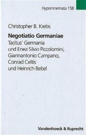 Krebs |  Negotiatio Germaniae | Buch |  Sack Fachmedien