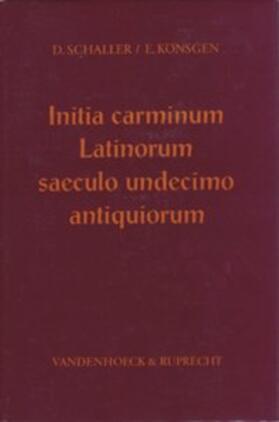  Initia carminum Latinorum saeculo undecimo antiquiorum. Supplementband | Buch |  Sack Fachmedien