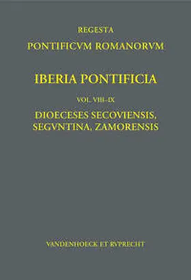 Berger / Engel / Sánchez |  Iberia Pontificia. Vol. VIII-IX | Buch |  Sack Fachmedien