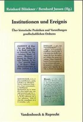 Blänkner / Jussen |  Institutionen und Ereignis | Buch |  Sack Fachmedien
