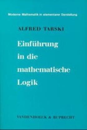 Tarski |  Einführung in die mathematische Logik | Buch |  Sack Fachmedien