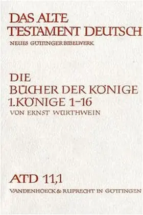 Würthwein |  Das erste Buch der Könige. Kap. 1 - 16 | Buch |  Sack Fachmedien