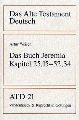 Weiser |  Das Buch Jeremia | Buch |  Sack Fachmedien