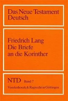 Lang |  Die Briefe an die Korinther | Buch |  Sack Fachmedien