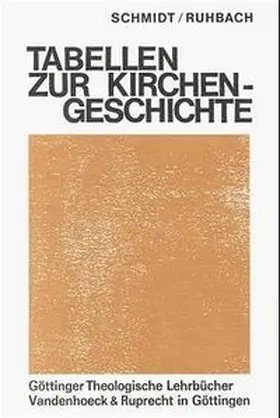 Ruhbach / Schmidt |  Chronologische Tabellen zur Kirchengeschichte | Buch |  Sack Fachmedien