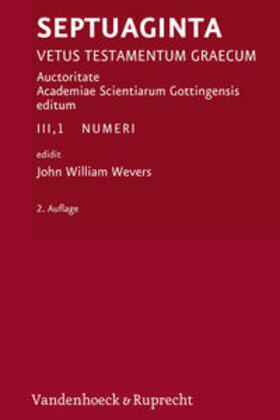 Wevers |  Septuaginta. Band 3,1 | Buch |  Sack Fachmedien