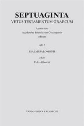 Albrecht |  Septuaginta. Band 12,3 | Buch |  Sack Fachmedien