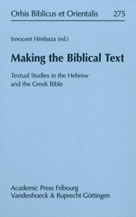 Himbaza |  Making the Biblical Text | Buch |  Sack Fachmedien