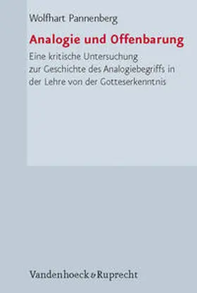 Pannenberg |  Analogie und Offenbarung | Buch |  Sack Fachmedien